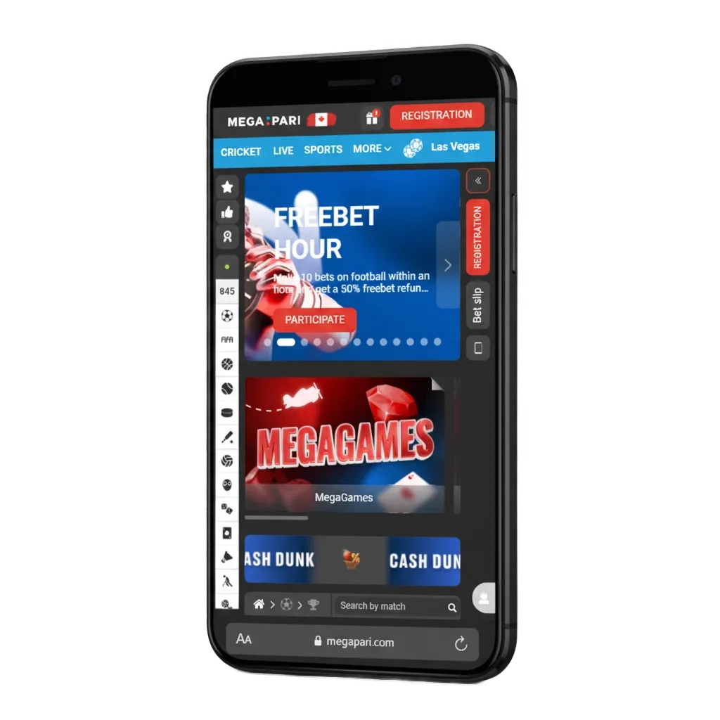 Official MegaPari app in Turkey: Turkish support, sports & casino, Visa/Jeton/crypto deposits, TRY bonuses, APK download.