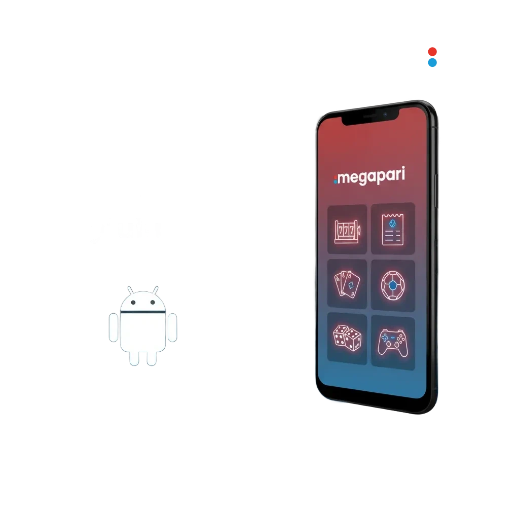 MegaPari Android uygulaması ekranı: bahis ve casino, hızlı giriş, bildirimler; ücretsiz indir, hızlı kurulum, her yerden