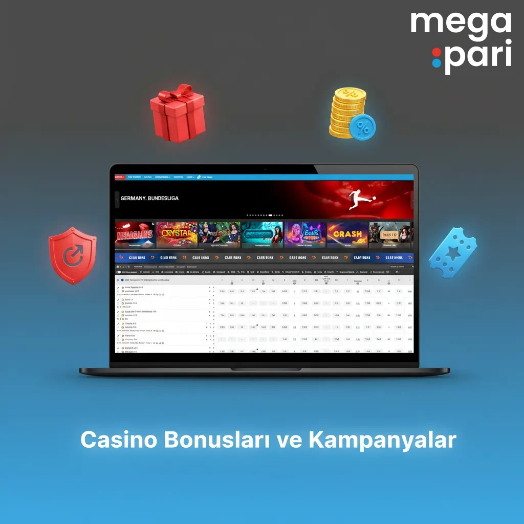 Casino bonusları: Günlük slot %50/3.000 TRY, Hafta sonu %60 + 30 FS, Drops & Wins, canlı cashback, görevlerle FS.