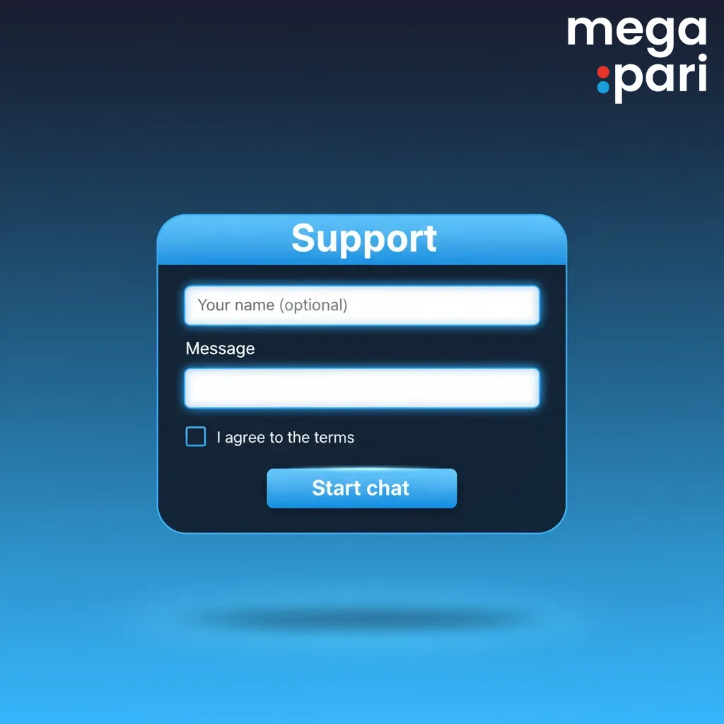24/7 customer support with live chat, email form, and Help Center icons for account, payment, and betting help