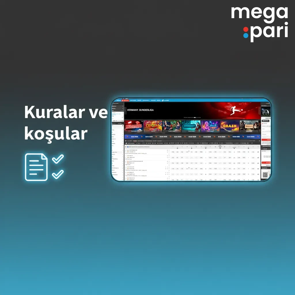 Kurallar ve koşullar ekranı: 18+, tek hesap, KYC/ödeme kontrolü, bonus süre ve çevrim, adil oyun, hesap güvenliği.
