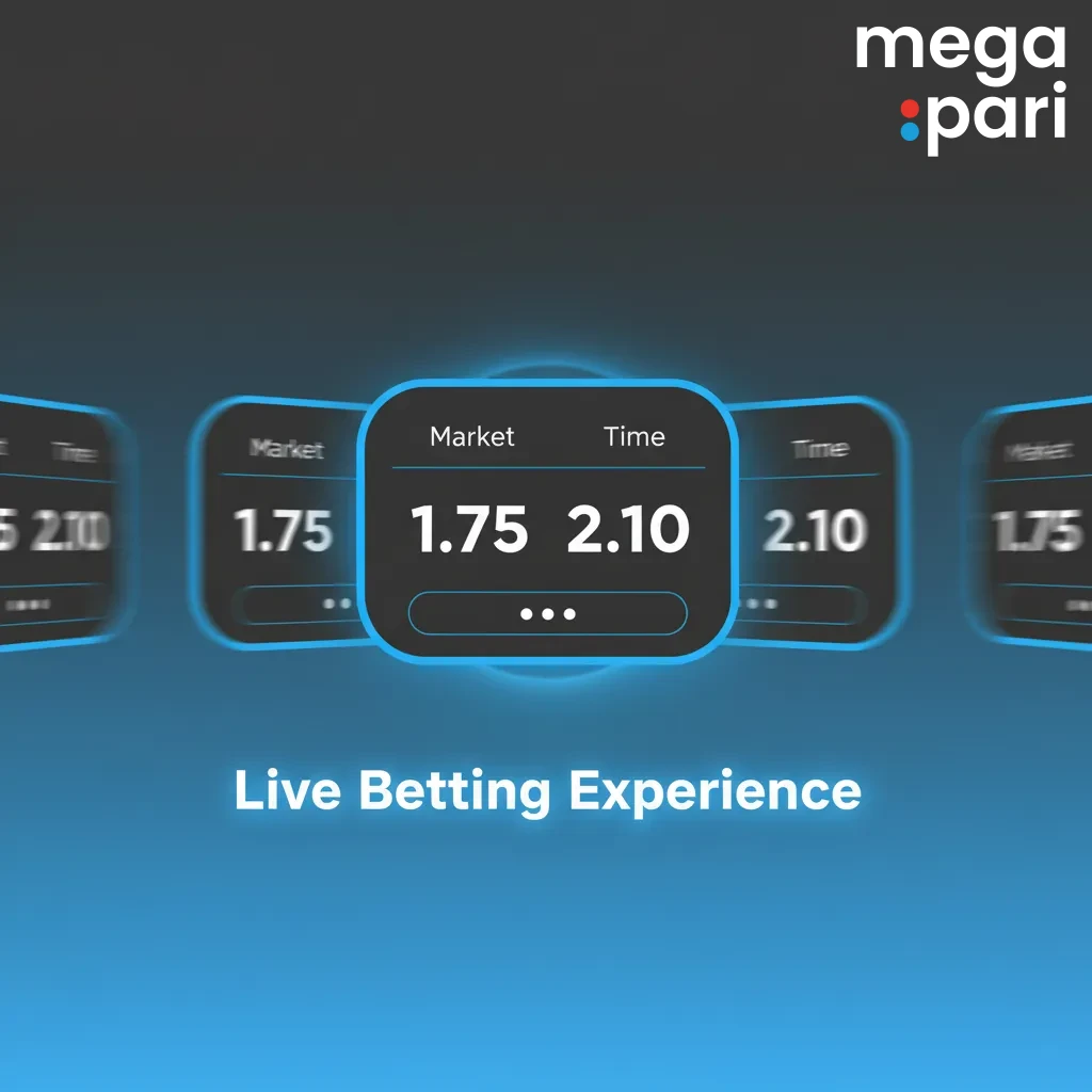Live in-play betting interface with multi-sport odds, cash out, fast markets, and an updating betslip during matches.