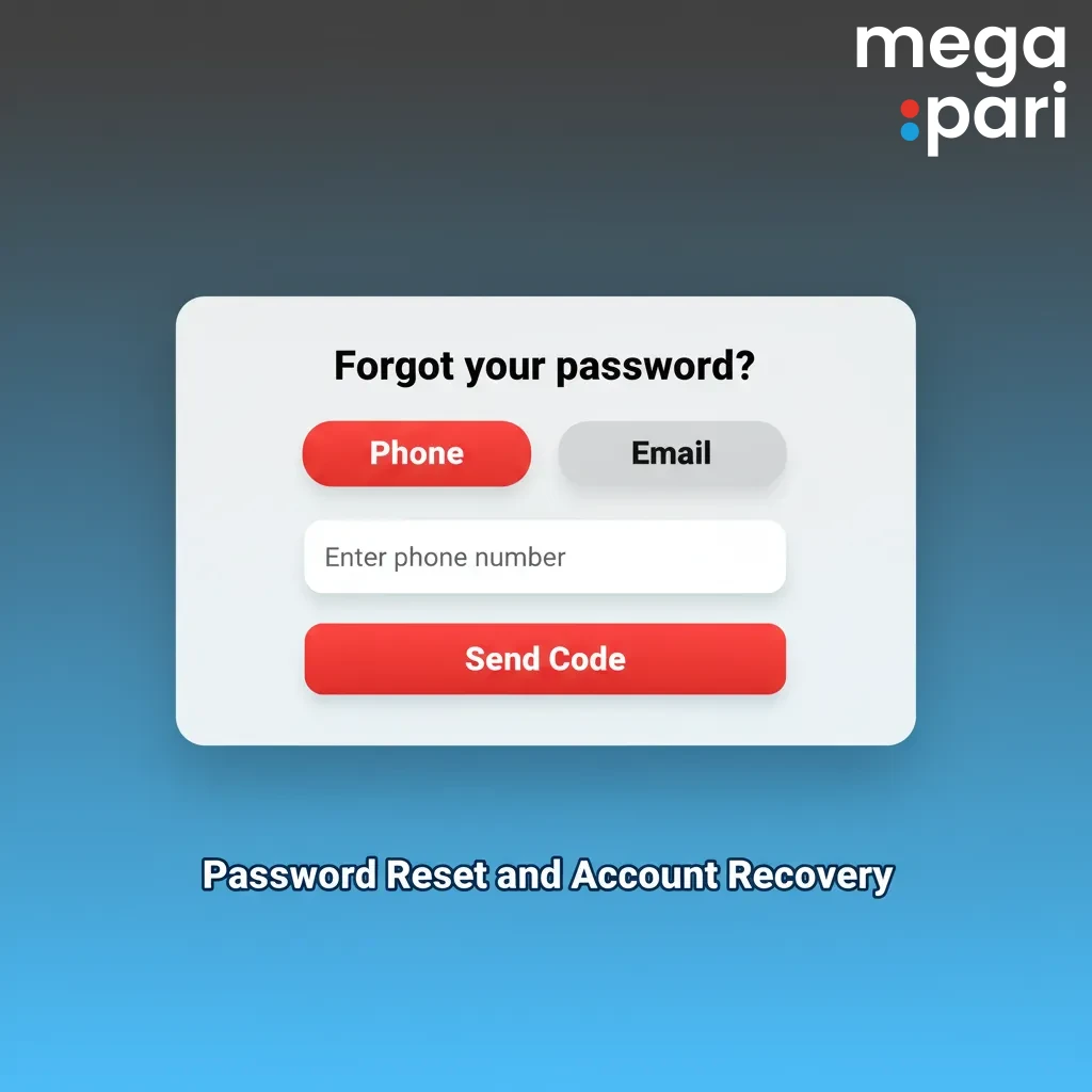Password reset and account recovery: choose Forgot password, verify by email or phone, enter code, set a new strong password.