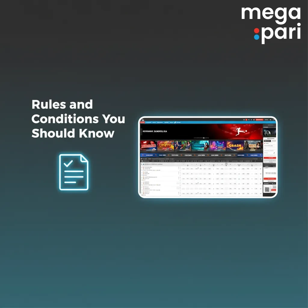 Rules and Conditions: 18+ only, one account, KYC before withdrawals, bonus wagering rules, no abuse or multi-accounts.