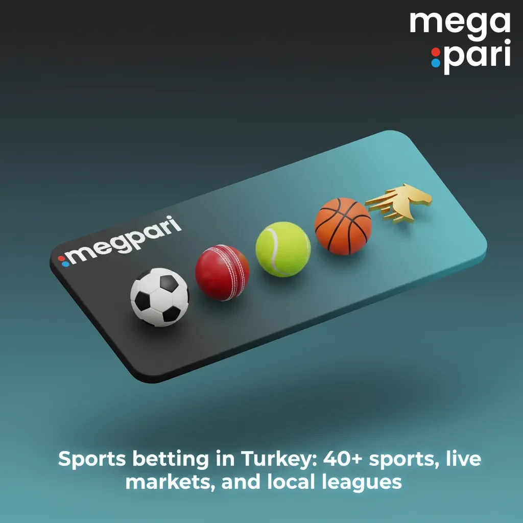 Sports betting in Turkey: 40+ sports, live markets, and local leagues; football, basketball, tennis, esports, and more.