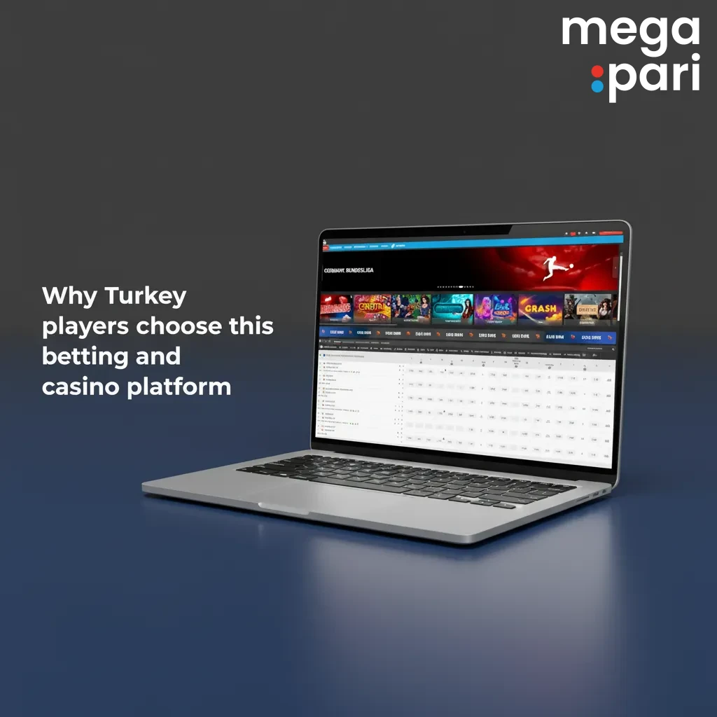 MegaPari: Süper Lig, EuroLeague, fast live markets, 2FA security, mobile apps, 40+ sports, live casino, TRY accounts.