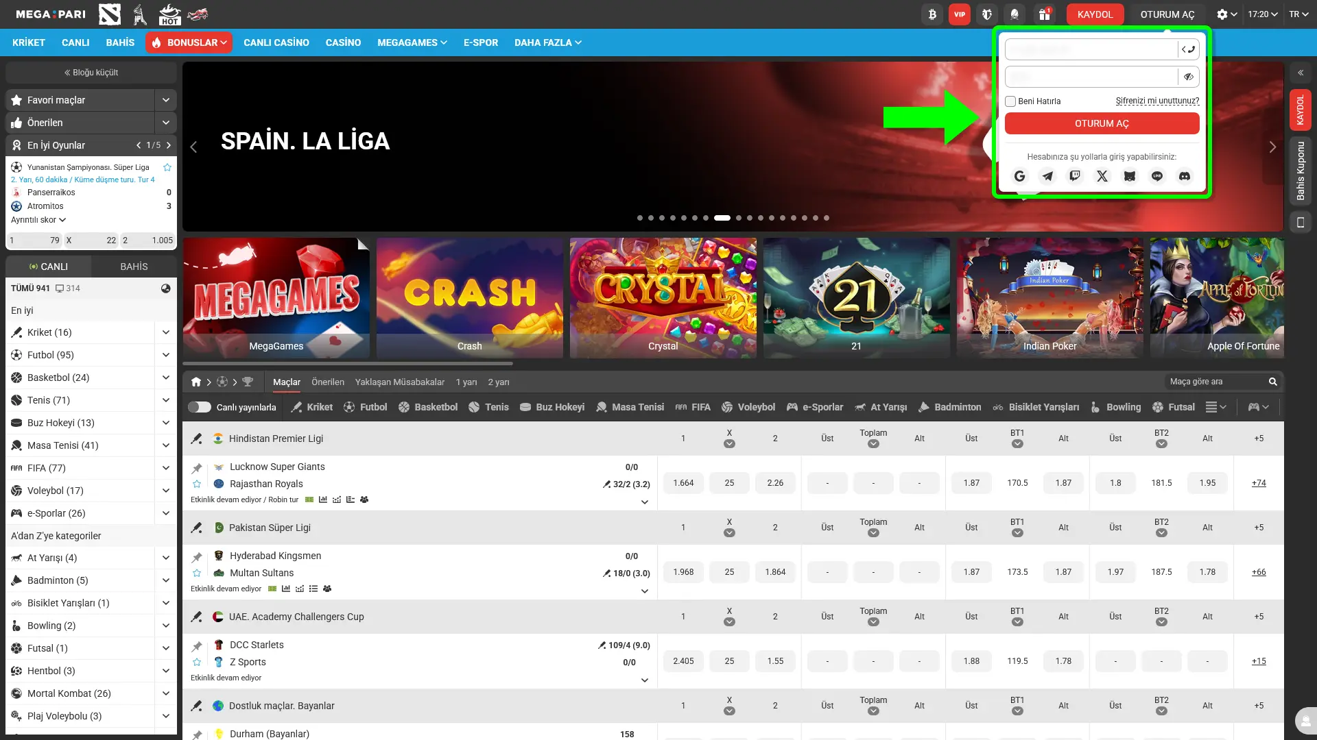 MegaPari giriş bilgilerini eksiksiz doldurarak güvenle casino oyunlarını keşfetmeye başla.