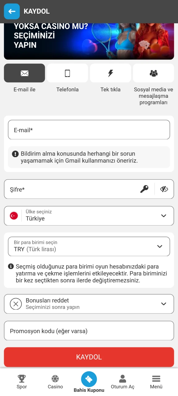 MegaPari platformuna hemen kayıt olun ve avantajlı üyelik fırsatlarını kaçırmayın.