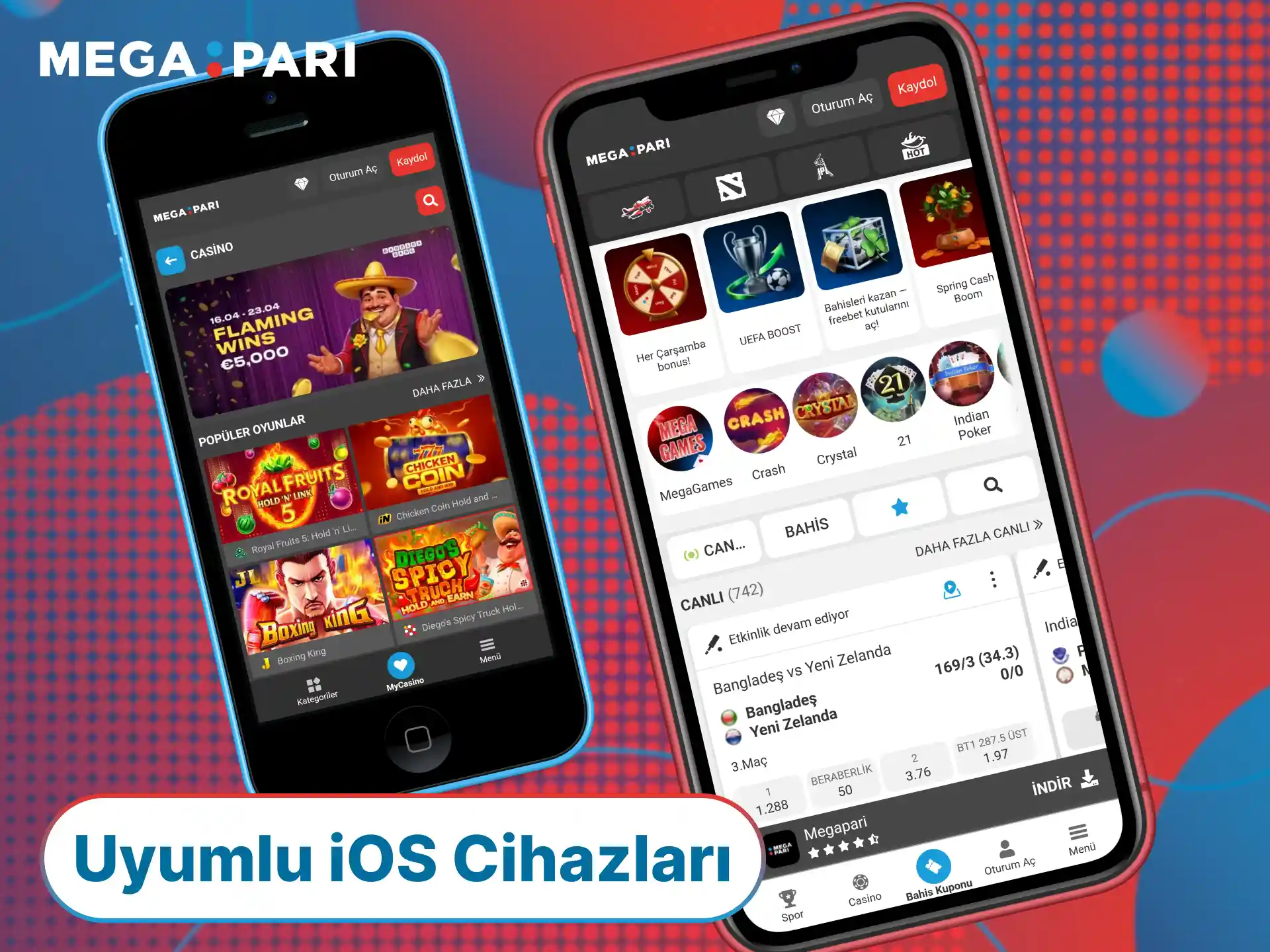 MegaPari App ile tam uyumlu çalışan güncel iOS cihaz listesini inceleyerek bahis dünyasına katılın.