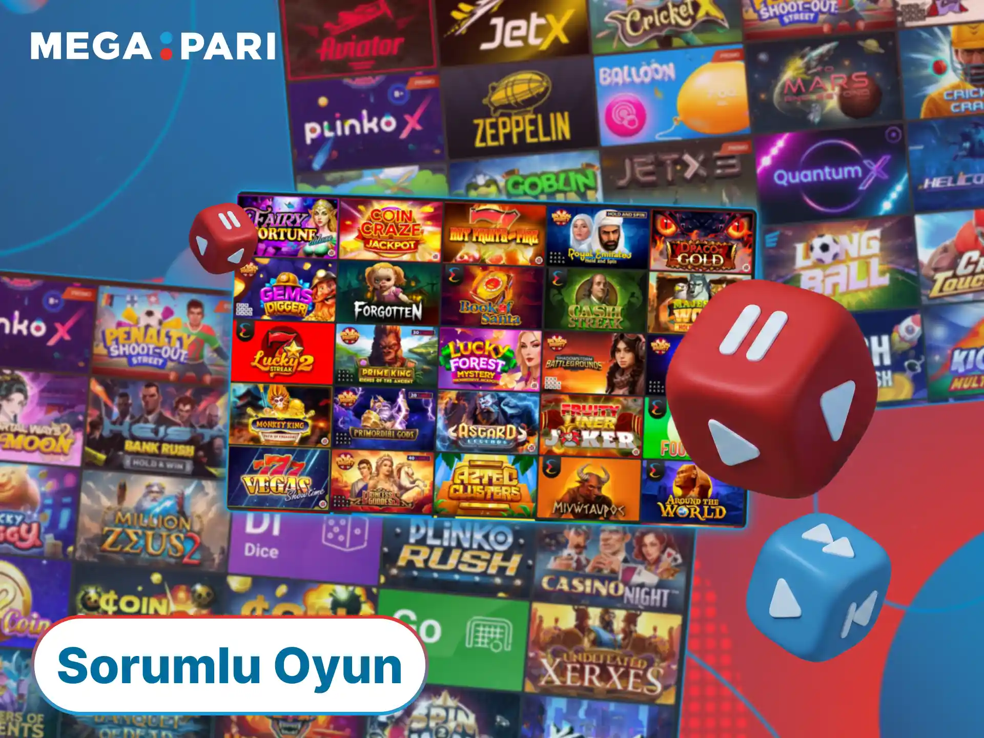 MegaPari ile sorumlu oyun ilkelerine uyarak bilinçli bir casino deneyimi yaşayın.
