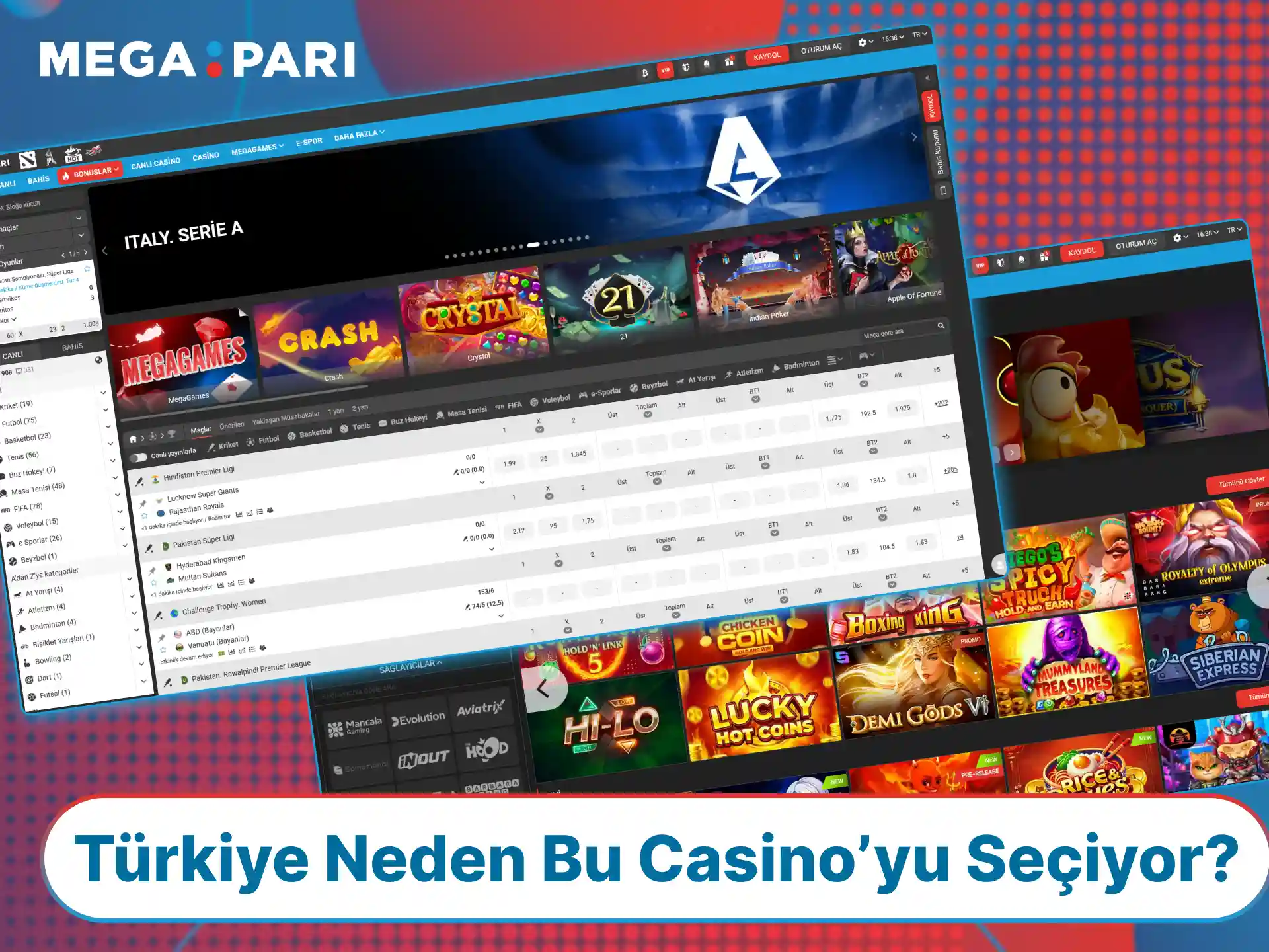 Türkiye’deki oyuncuların neden MegaPari platformunu seçtiğini öğrenin ve ayrıcalıklardan yararlanın.