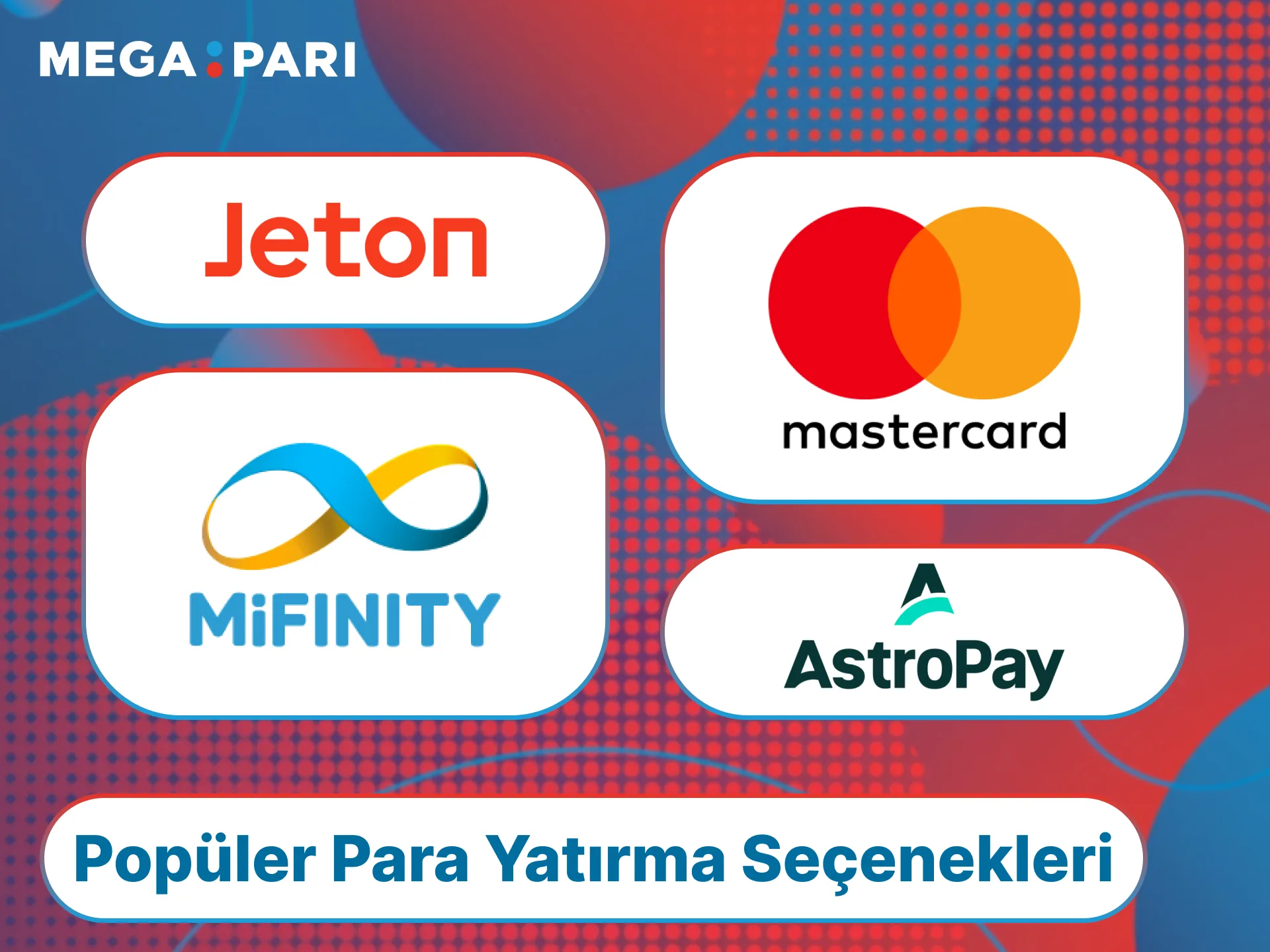 MegaPari sitesinde sunulan popüler para yatırma yöntemlerini hemen keşfedin.