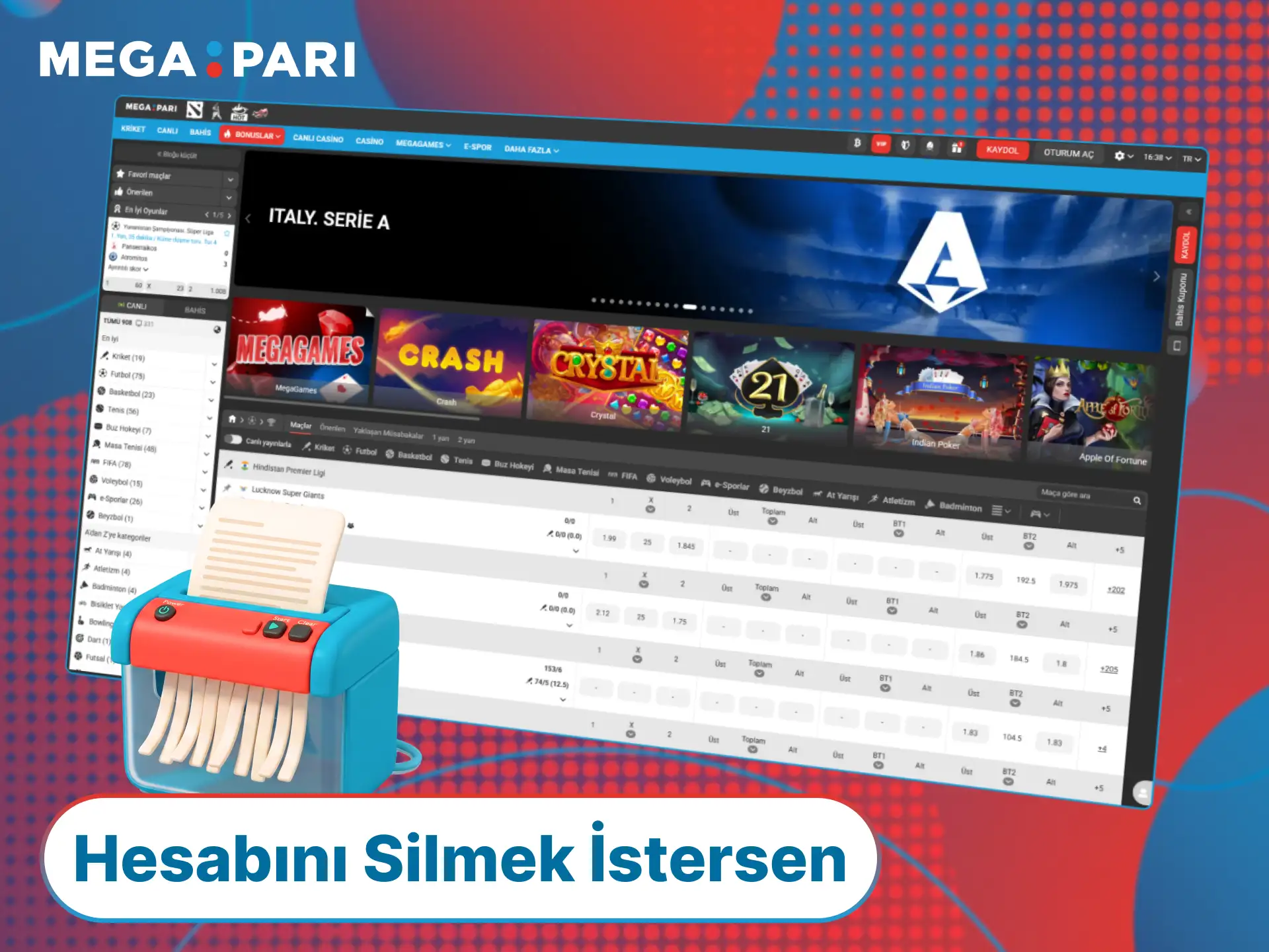 MegaPari Kayıt Giriş ve Doğrulama Rehberi içeriğinden yararlanarak hesap kapatma adımlarını kontrol edin.