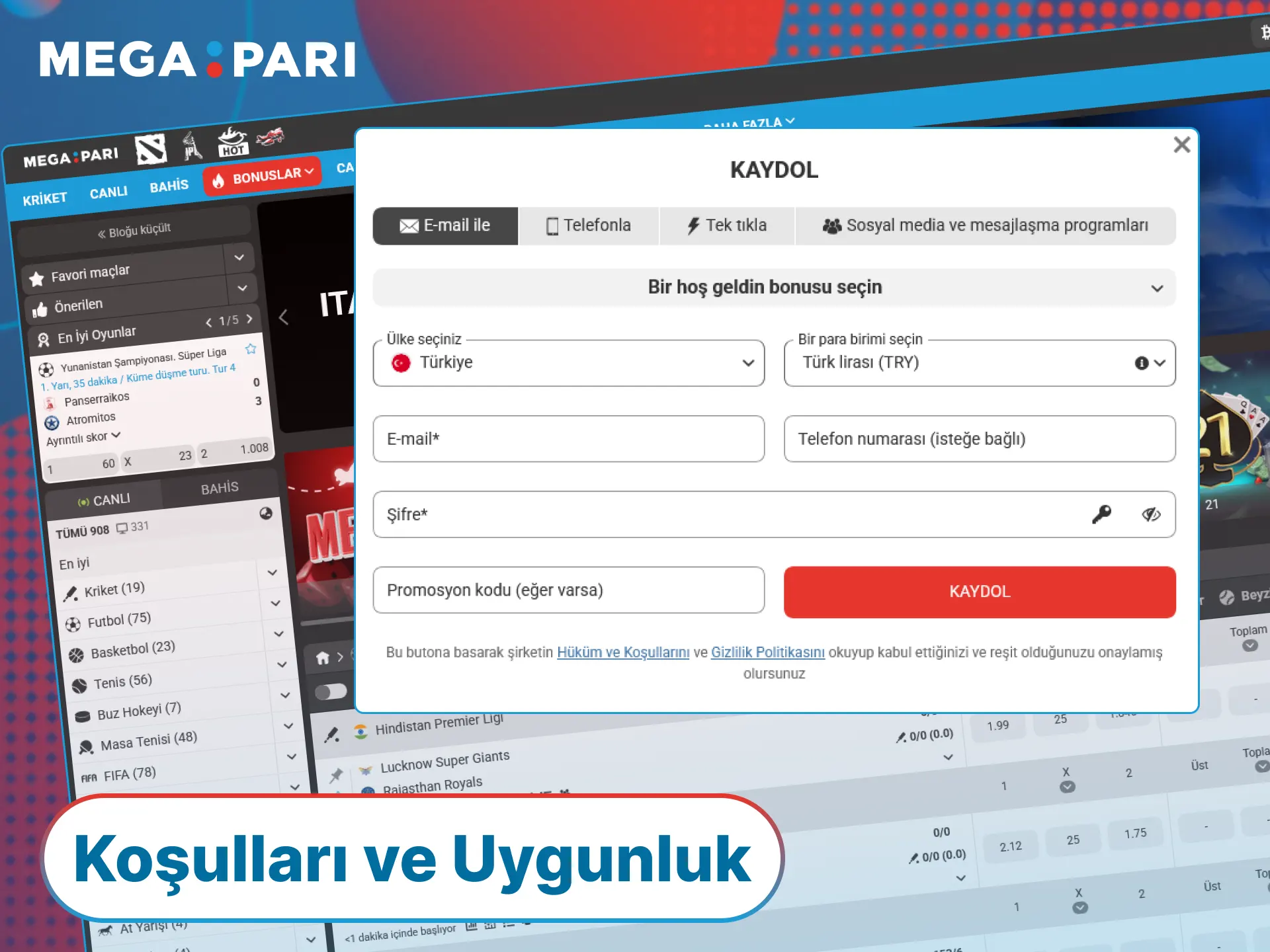 MegaPari Kayıt Giriş ve Doğrulama Rehberi üzerinden üyelik şartlarını inceleyerek işlemleri tamamlayın.