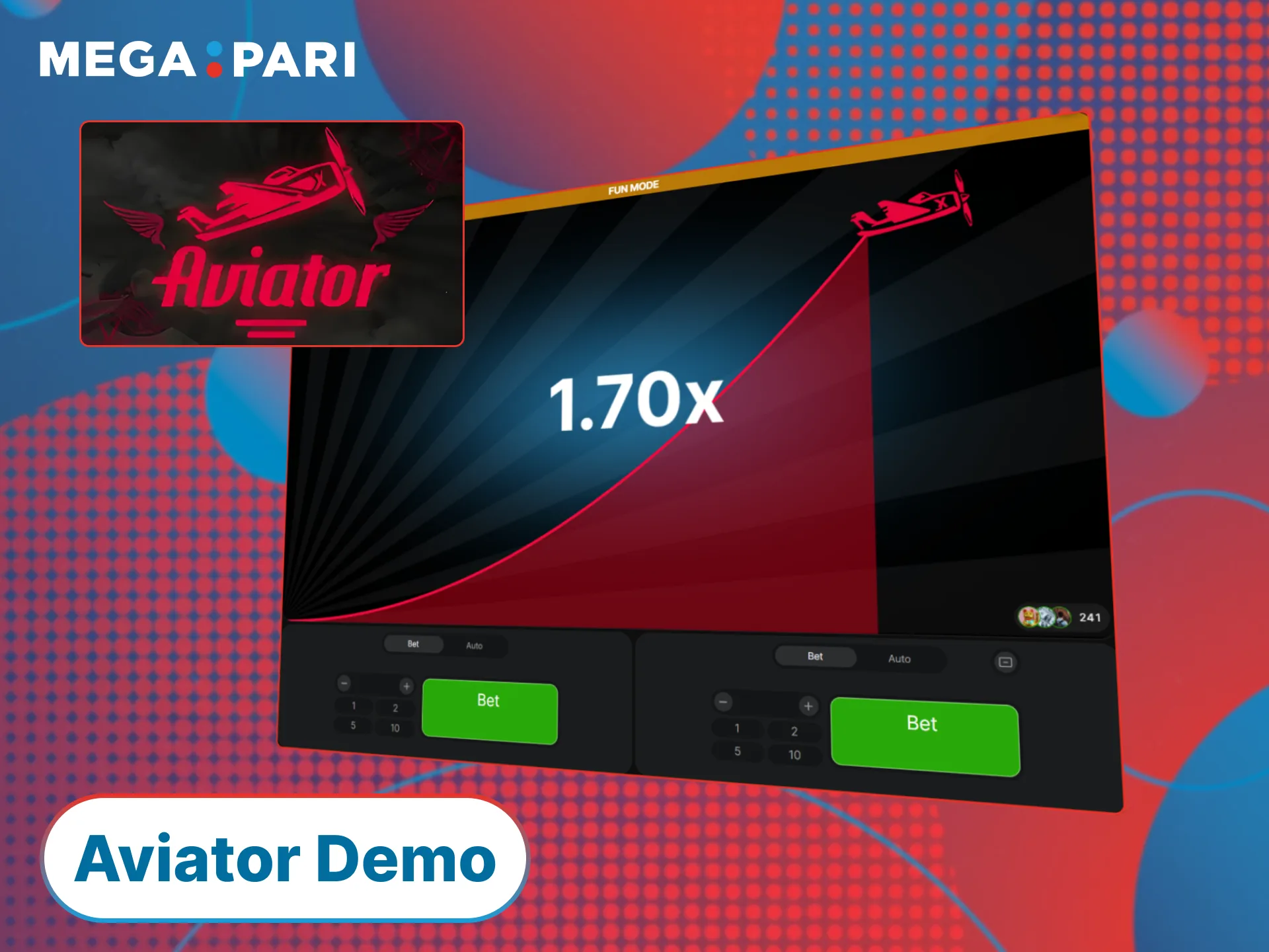 Launch the MegaPari Aviator demo mode to practice your flight skills.