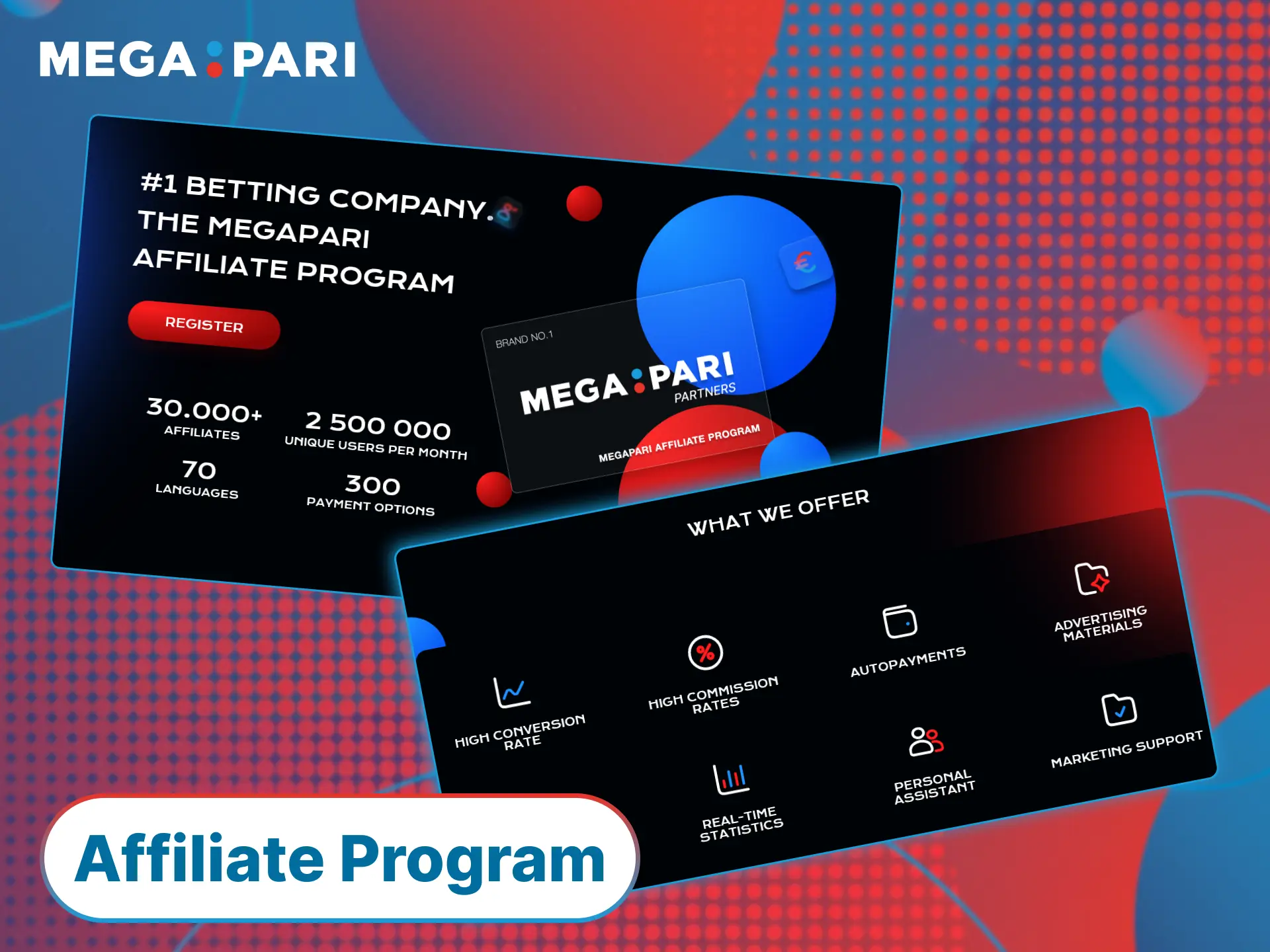 Join the MegaPari Turkey affiliate team and earn rewards for promoting sports betting.