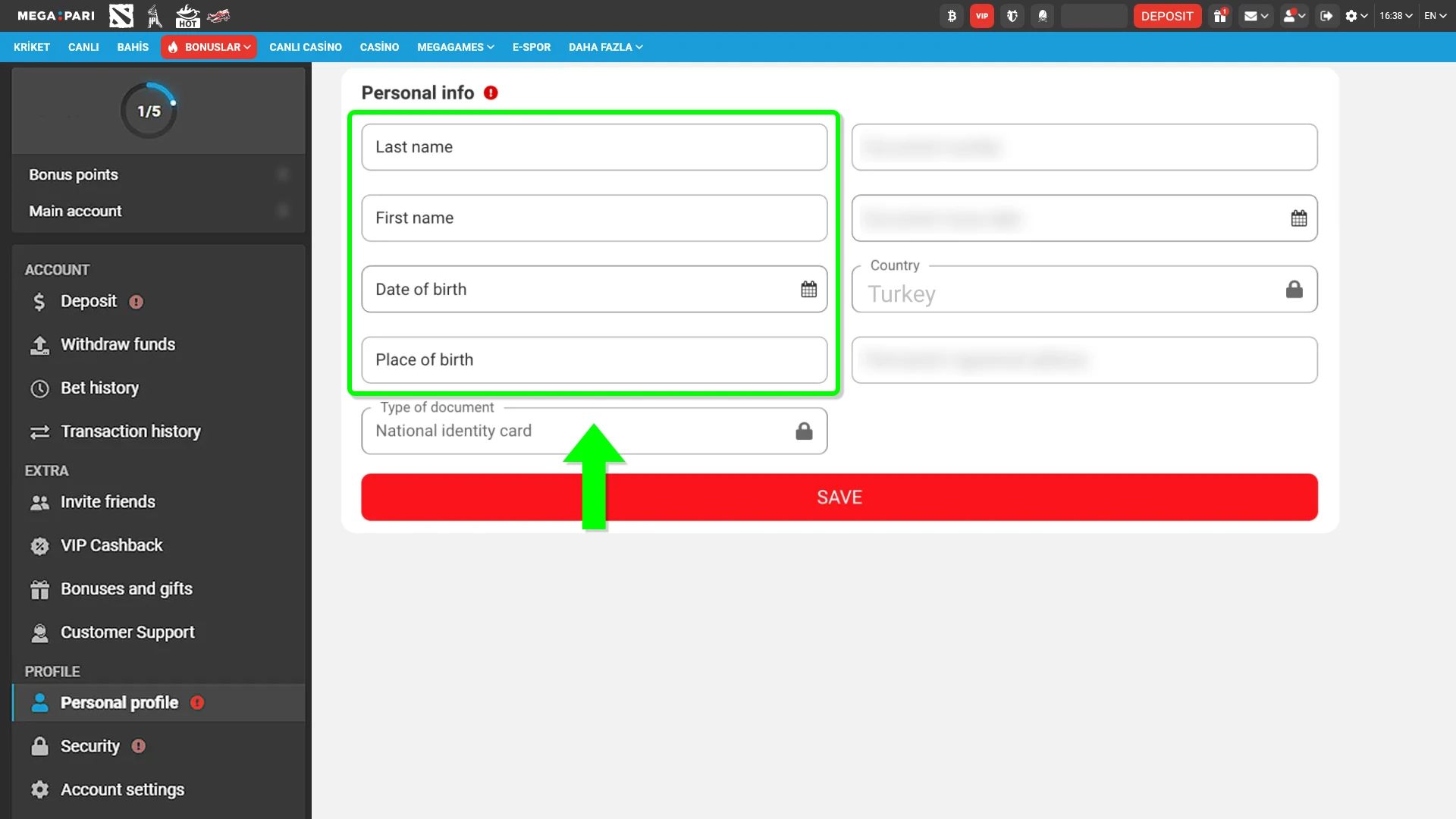 Complete the live verification check on MegaPari for a secure gaming experience.