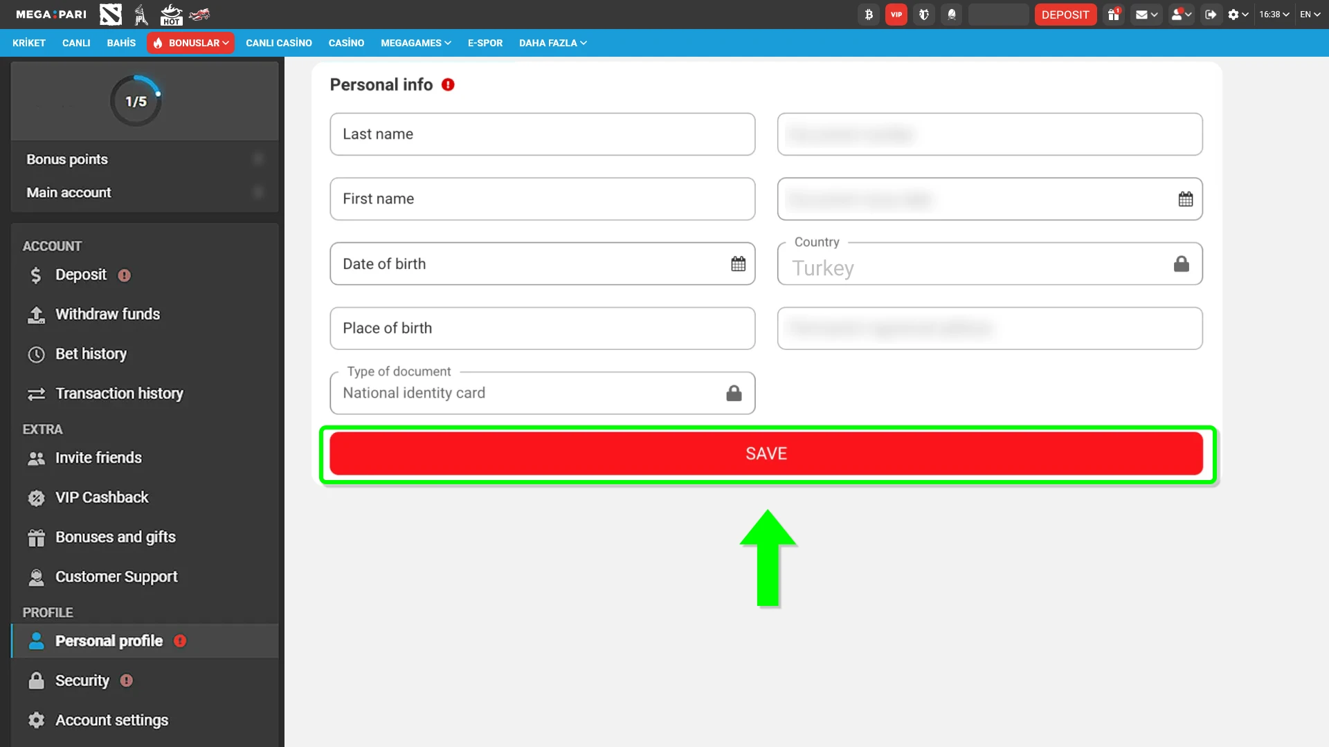 Finalize the verification at MegaPari and wait for the official account approval.