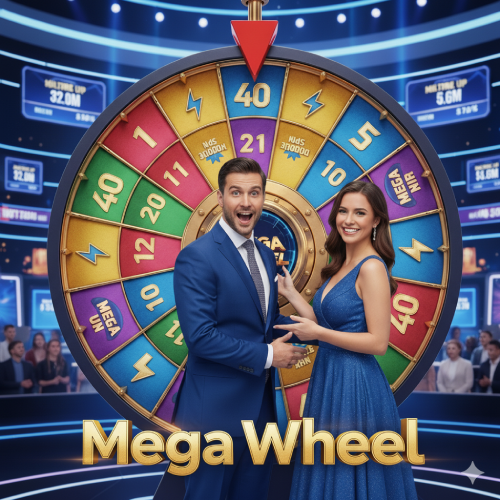 Spin to win with the Mega Wheel game at MegaPari.