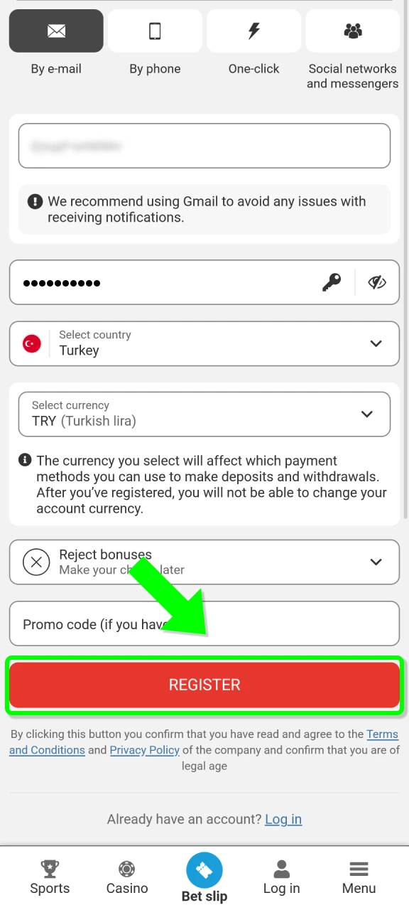 Finish your MegaPari App registration and enable biometric login for security.