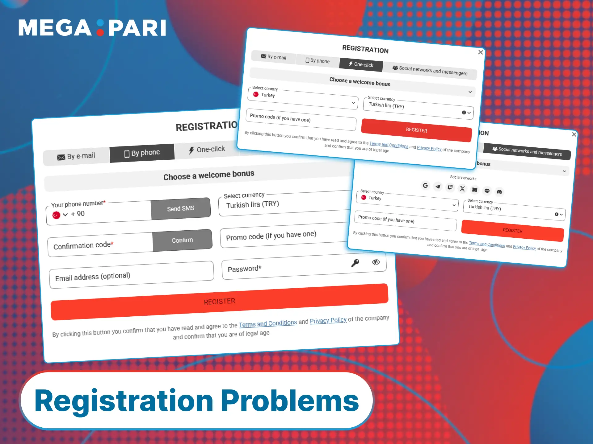Solve common registration issues at MegaPari to access your betting account quickly.